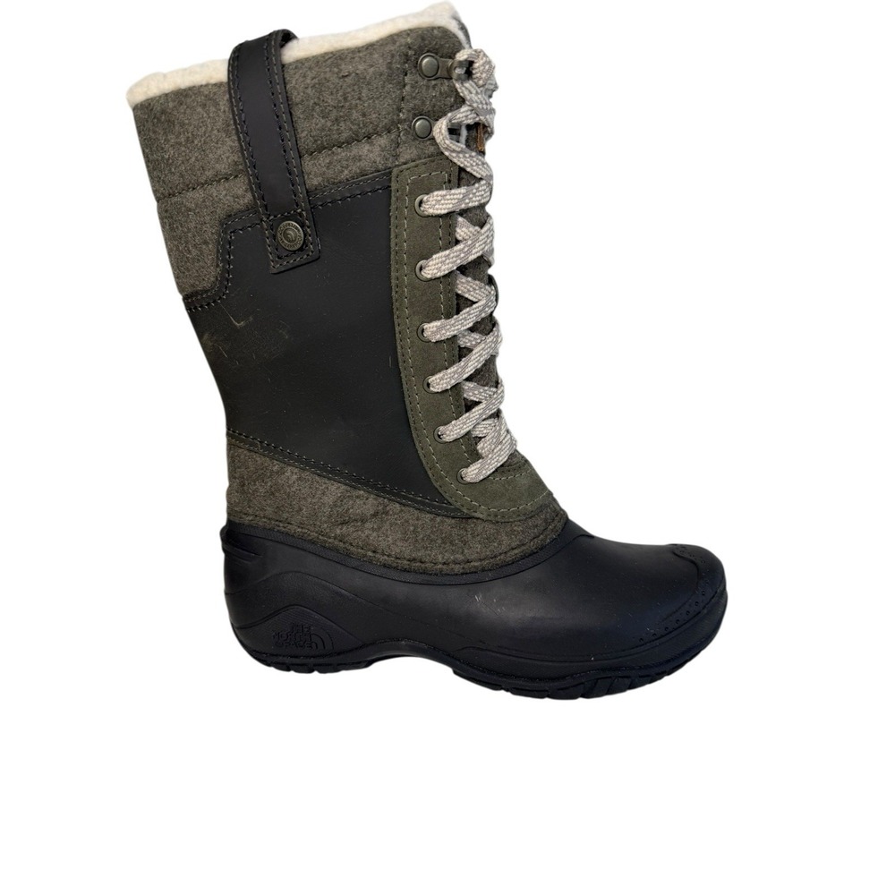 The North Face Shellista III Mid Olive Green boots Women's Size 7 No Box